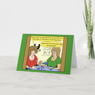 1497 Je ressemble à des personnes âgées Carte de v