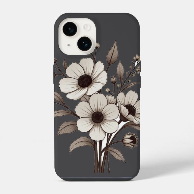 14 Bouquet de fleurs coque pour iPhone / iPad (Verso)