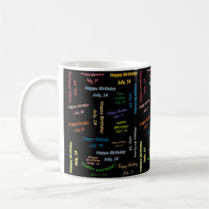 14 juillet, Anniversaire Mug