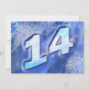 14ème Invitation de fête d'anniversaire