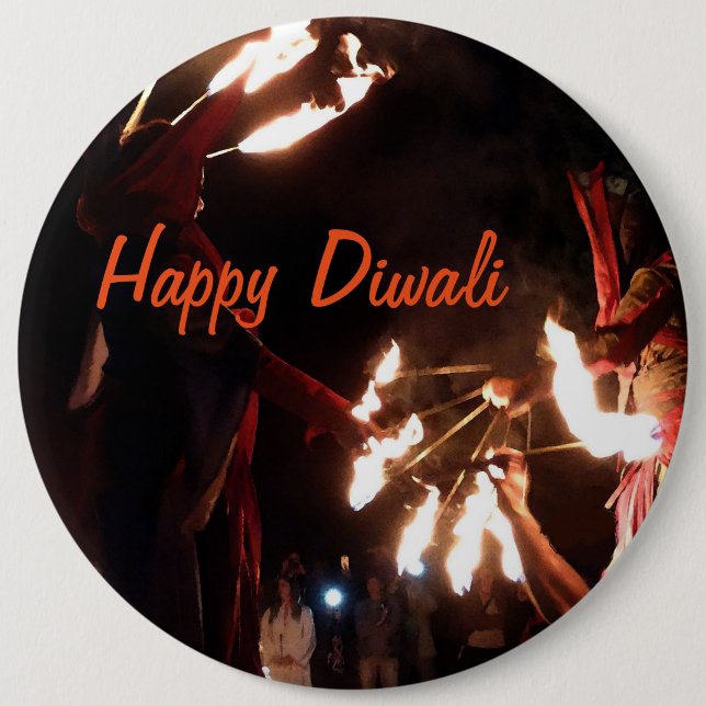 15,2 Cm Bon Diwali Colossal Badge Rond (Devant)
