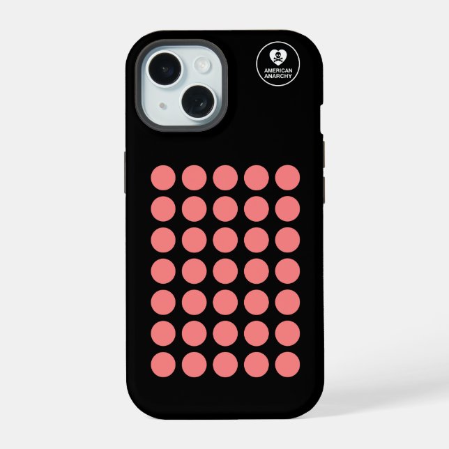 15 5c Rouge avec Coque noir - Emo - iPhone / coque ip (Verso)