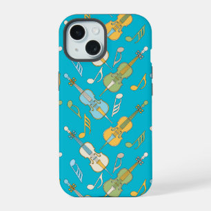 15 Angled Cellos and Music Notes iPhone / coque ipad