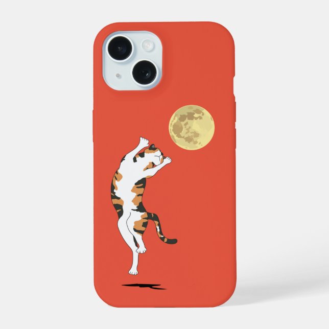 15 Calico Cat Moon Danser Coque-Mate coque iphone (Verso)