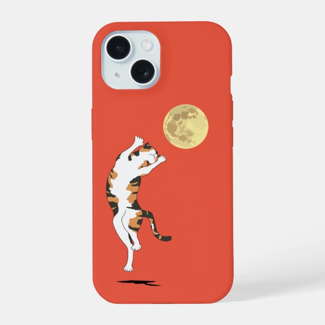 15 Calico Cat Moon Danser Coque-Mate coque iphone (Verso)