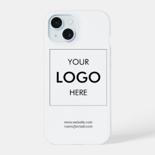 15 Coque iphone blanc du logo de l'entreprise