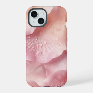 15 Coque iphone de texture pétale minimaliste Rose