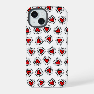 15 Coque iphone des Coeurs rouges mignons
