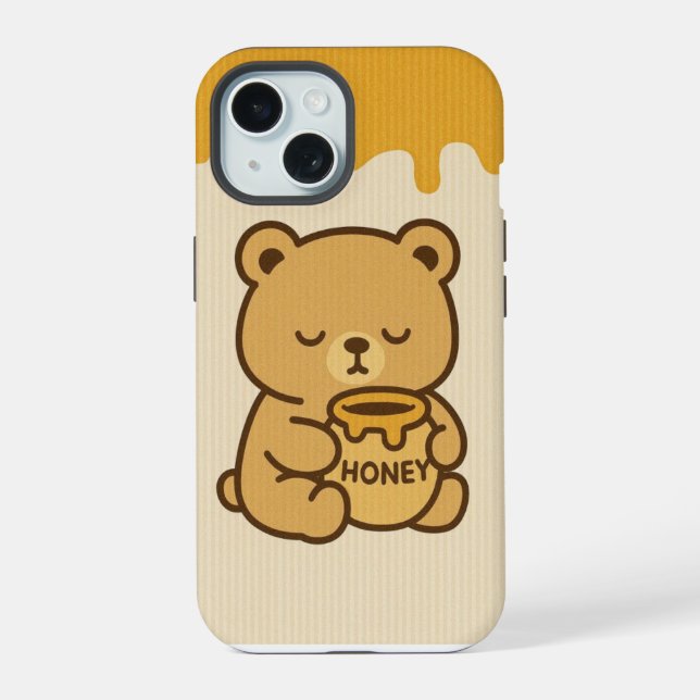 15 Coque iphone d'ours au miel (Verso)