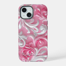 Coque iphone floral rose mou personnalisé| Rose et