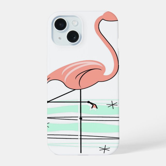 15 Flamant rose Ocean coque iphone (Verso)