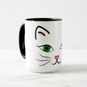 15 g/m2. Mug de combo - Kitty Face