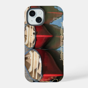 15 iPhone 6 Coque Canoës rouges & Réflexions, robuste