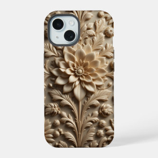 15 Iphone beige Relief Bloom / coque ipad