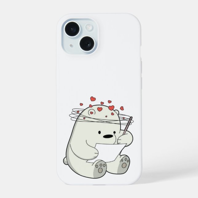 15 Lecture d'ours Love-Struck - coque iphone de dessi (Verso)
