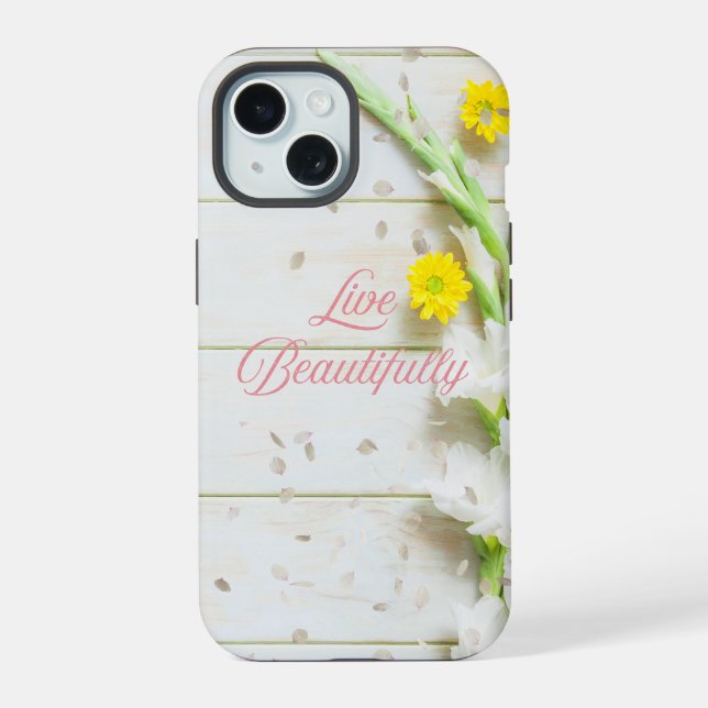 15 Live Beautiful - iPhone / coque ipad (Verso)