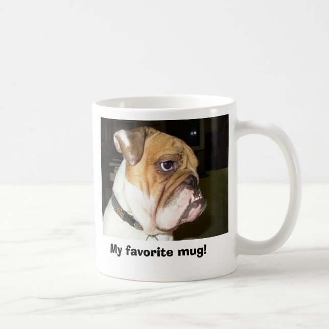 15 onces. Tasse de café de bouledogue (Droite)