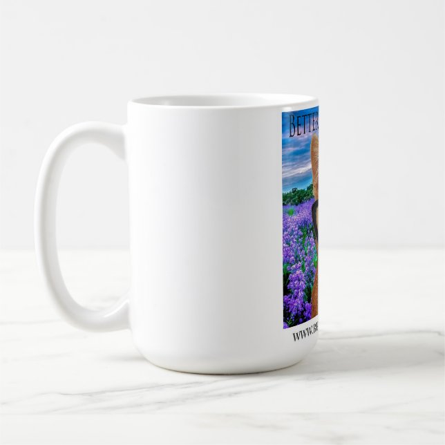 15 oz de tasse blanche, mieux vaut demander nana (Gauche)