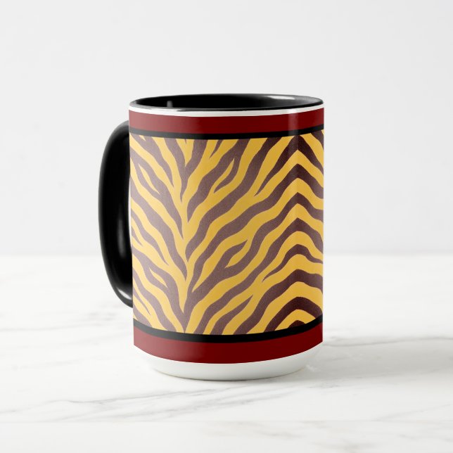  15 OZ. MUG CAFÉ - "IMPRIMER ZULU" (Devant gauche)