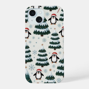 15 Pingouin et arbre de Noël iPhone / coque ipad
