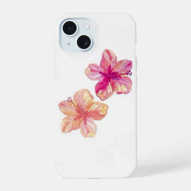 15 Pink and Melon Hawai'i style coque iphone tropical (Verso)