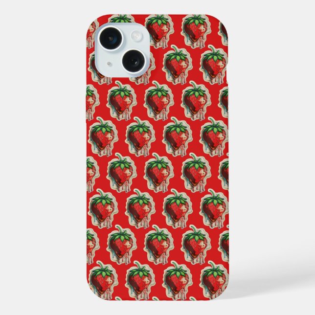 15 Plus Coque de fraise-coque iphone (Verso)