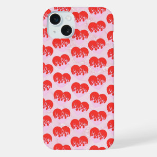 15 Plus Coque de téléphone Fire Heart pour iPhone