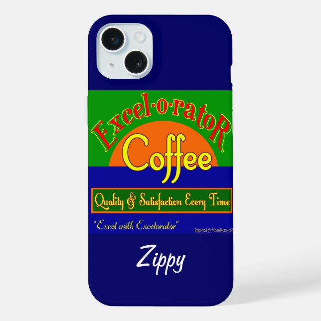 15 Plus Excelorator Café Funny Retro Art coque iphone (Verso)