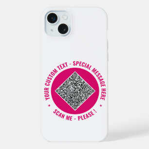 15 Plus Votre coque iphone de texte personnalisé de code Q