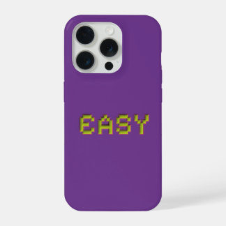 15 Pro Coque iPhone EASY Neon Pixel Art - Violet 3D Gamin