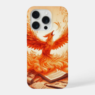 15 Pro Coque iphone Majestic Orange Dragon Bird