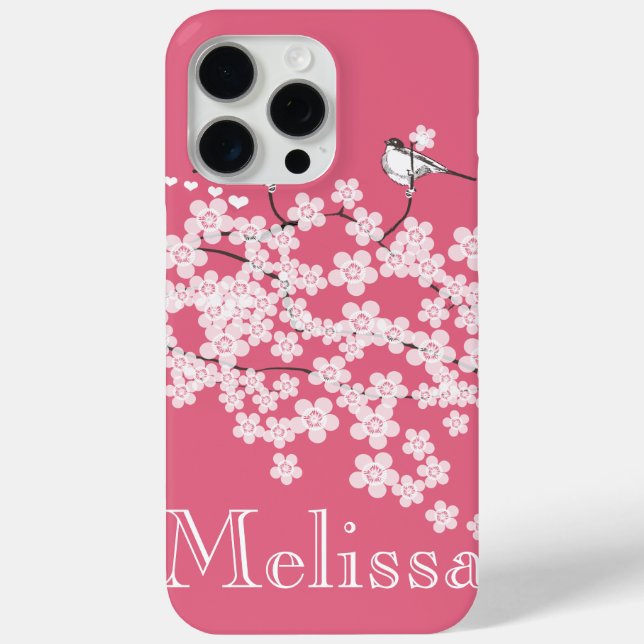 15 Pro Max Cherry Blossoms coque iphone personnalisé (Verso)