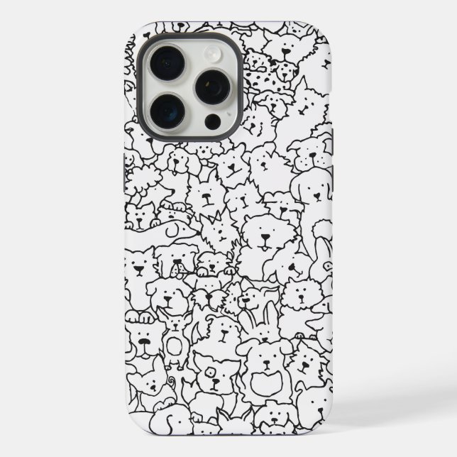 15 Pro Max Coque iphone Doodle Dog (Verso)