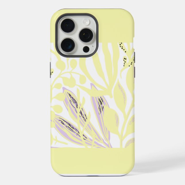 15 Pro Max Coque iphone jaune (Verso)