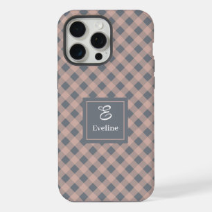15 Pro Max Coque pour iPhone Trendy Colors Gris Corail avec A