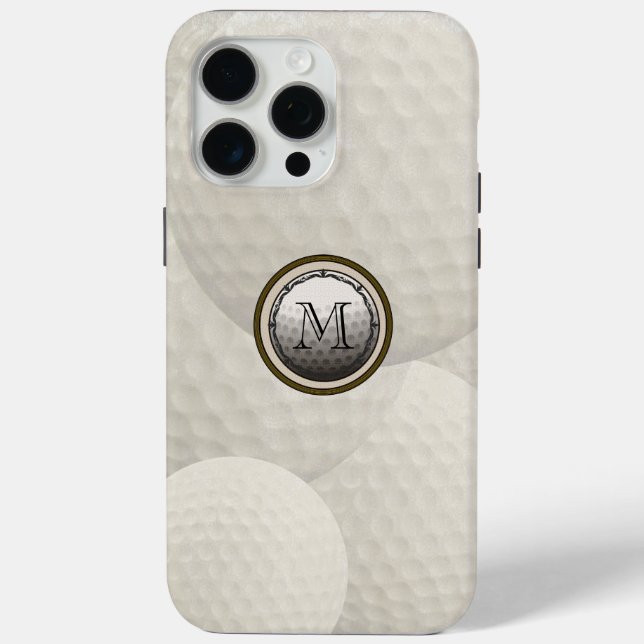 15 Pro Max Monogram Golf Ball iPhone 6 Coque (Verso)
