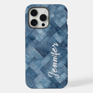 15 Pro Max Personnalisé Blue Jean Denim iPhone / coque ipad