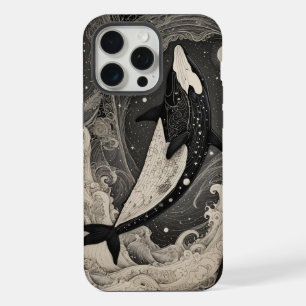 15 Pro Max Scrimshaw Breach Baleine coque iphone