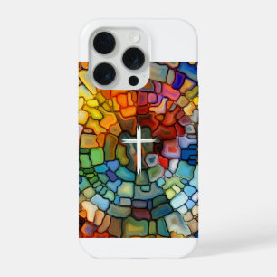 15 Pro Verre tendu + Croix Pomme iphone clair coque