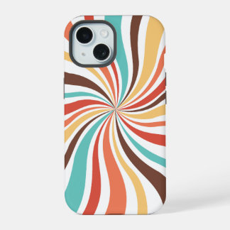 15 Retro Swirl Art Abstrait iPhone / coque ipad