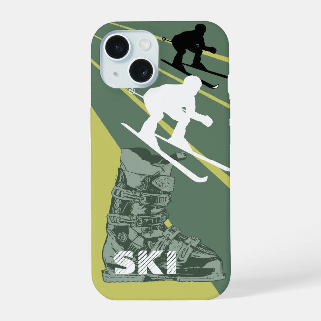 15 Ski Boot Army coque iphone vert (Verso)