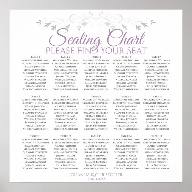 15 Tableau Lavande sur le Mariage blanc (Devant)