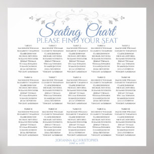 15 Tableau Mariage bleu et gris