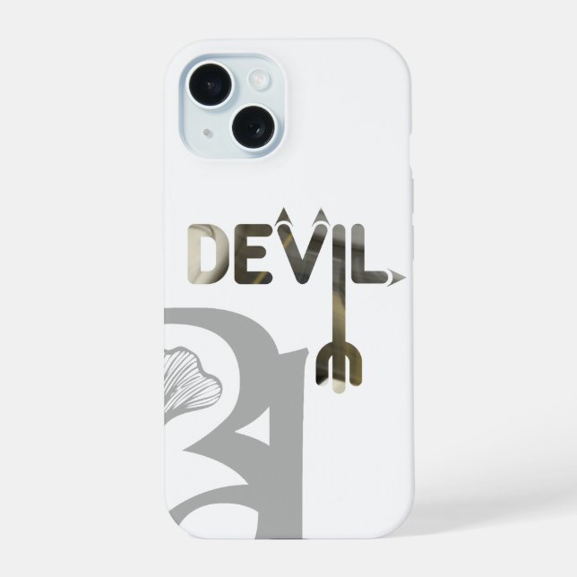 15 Tendance coque iphone de DEVIL Abstrait noir blanc (Verso)