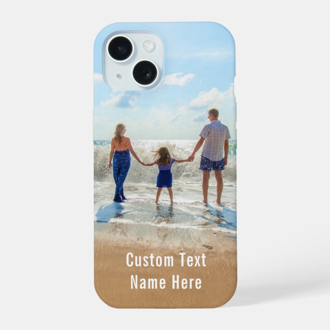 15 Votre coque iphone photo avec nom de texte personn (Verso)