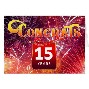 15e anniversaire de l'employé - Feu d'artifice de