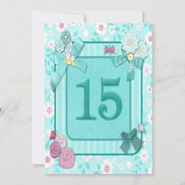 15e anniversaire invitation (Devant)