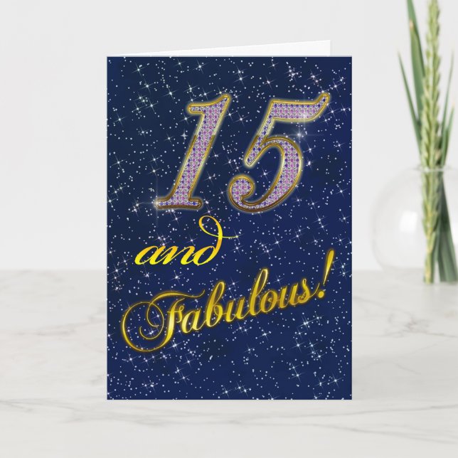 15e anniversaire Invitation (Devant)