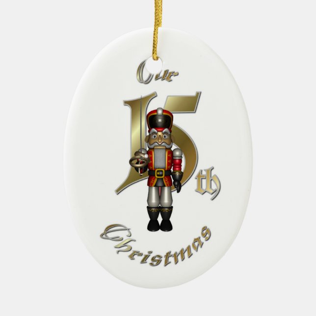 15ème ornement marié de Noël (Devant)