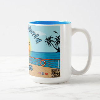 15oz Sea The World avec Chris Coffee Mug Blue 2
